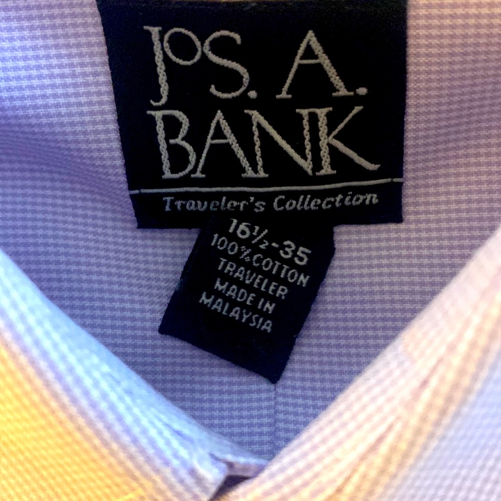 JoS A Bank Dress shirt Light purple